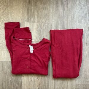 Women's Red Lounge Set